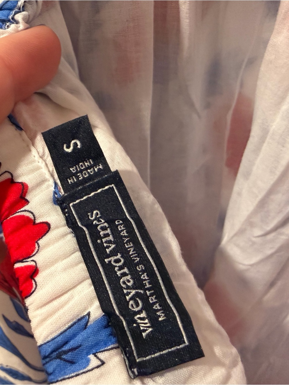 Vineyard Vines Sconset White Red & Blue Floral Maxi Dress - Picture 5 of 5